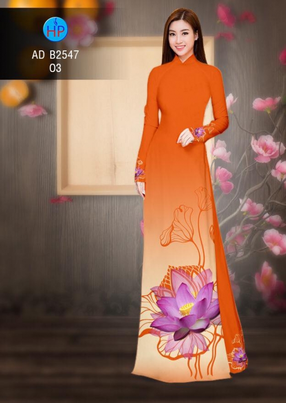 Vải áo dài hoa Sen