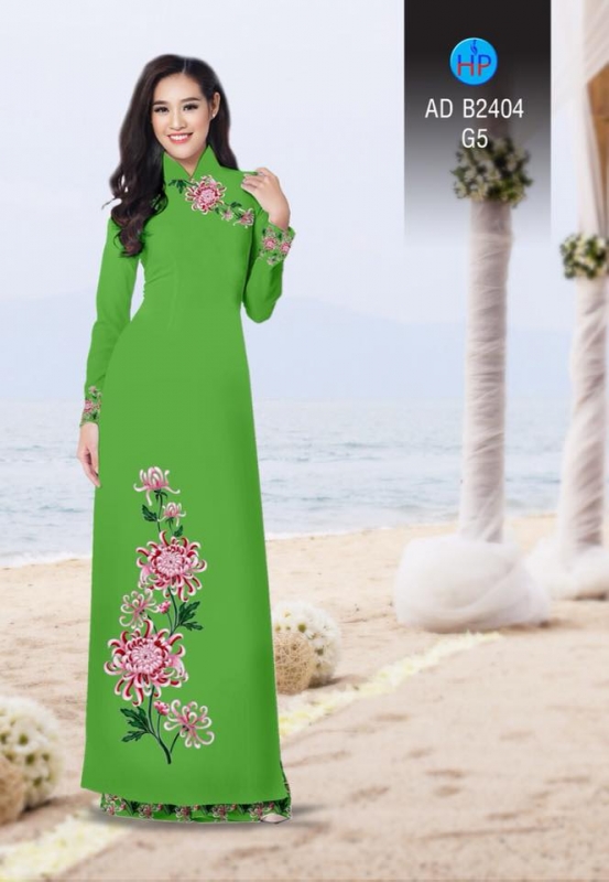 Vải áo dài hoa Cúc