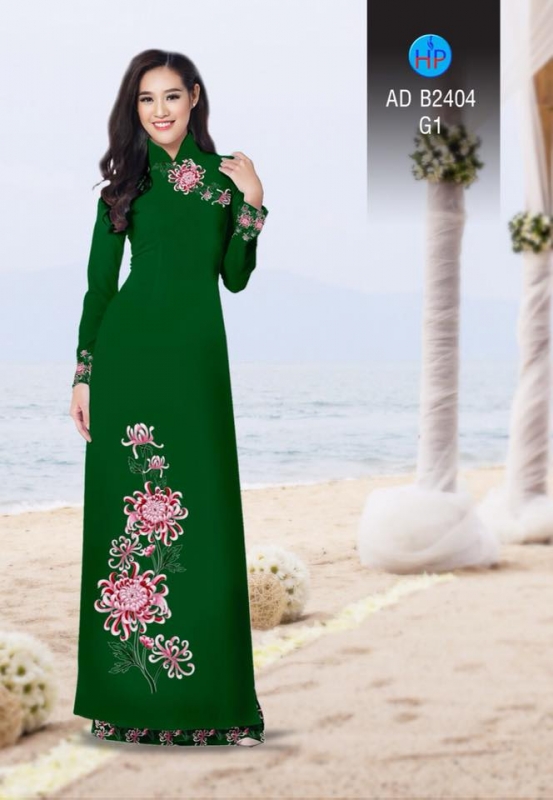 Vải áo dài hoa Cúc
