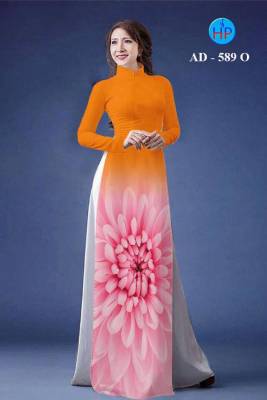 Vải áo dài hoa Cúc 3D-DT 455
