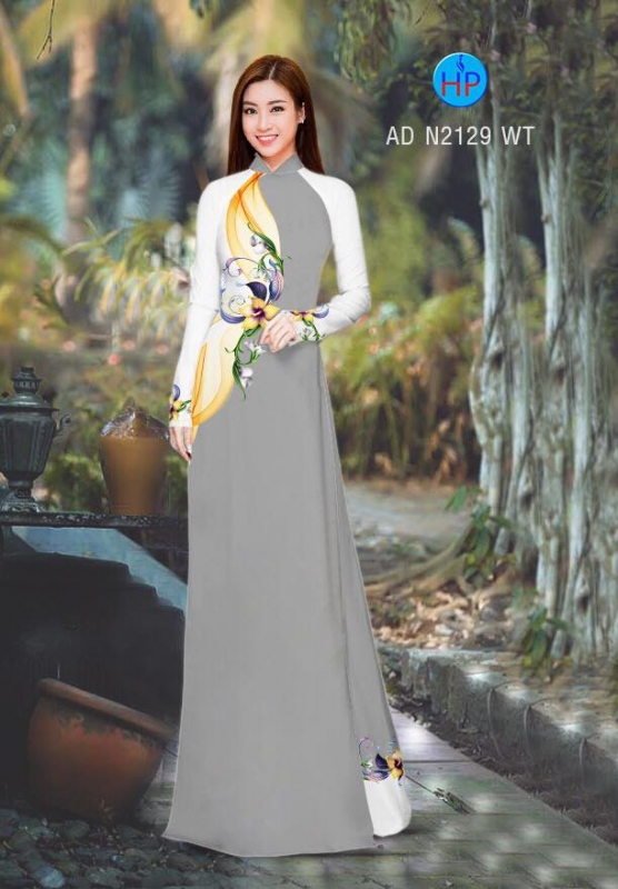 Vải áo dài hoa eo