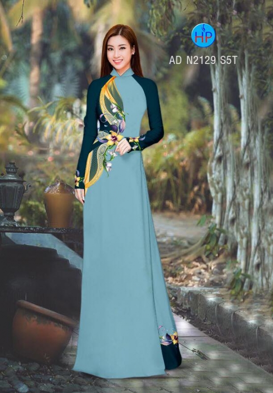 Vải áo dài hoa eo