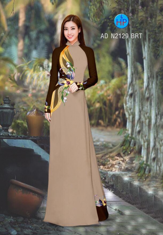 Vải áo dài hoa eo