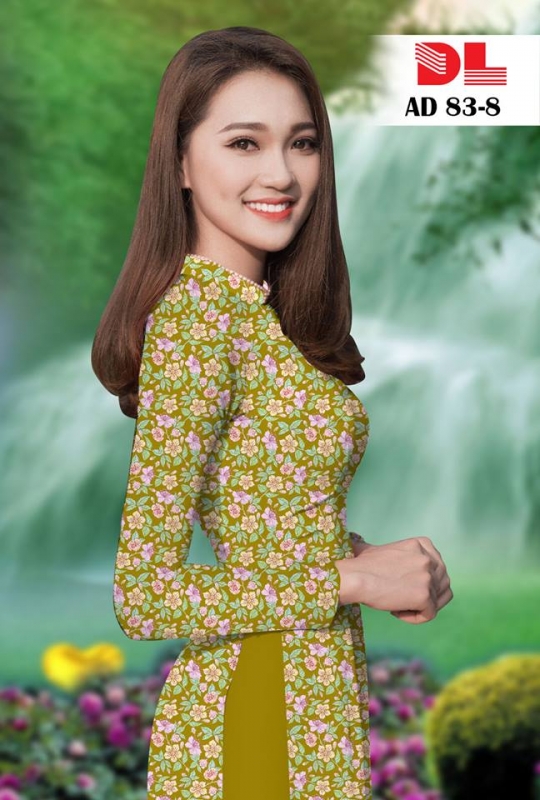 Vải áo dài hoa nhí