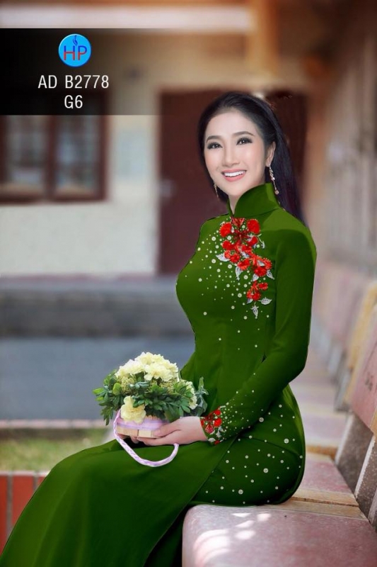 Vải áo dài hoa Phượng