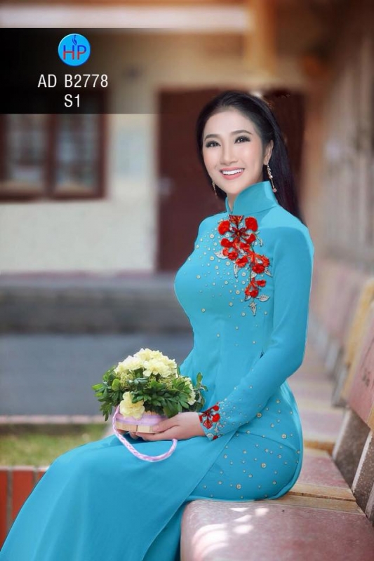 Vải áo dài hoa Phượng