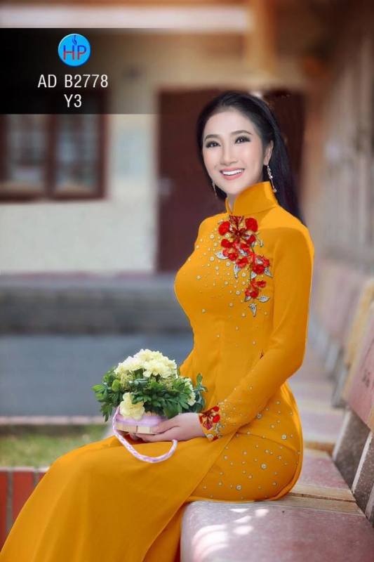 Vải áo dài hoa Phượng