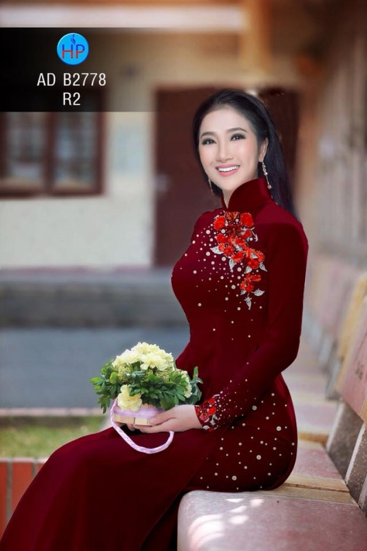 Vải áo dài hoa Phượng