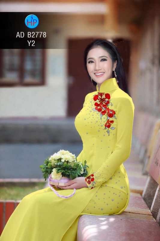 Vải áo dài hoa Phượng