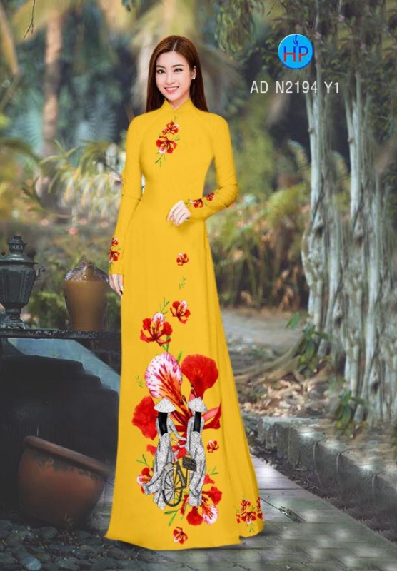 Vải áo dài hoa Phượng Vải áo dài hoa Phượng