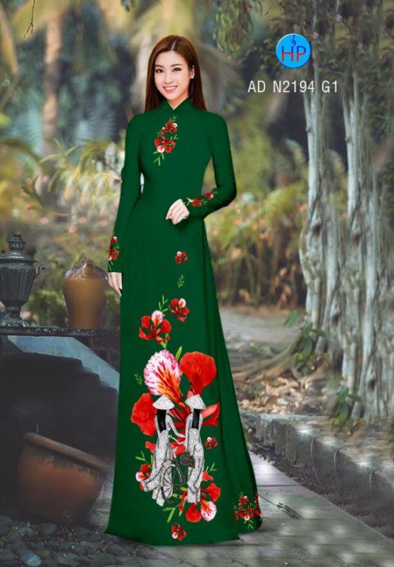 Vải áo dài hoa Phượng Vải áo dài hoa Phượng