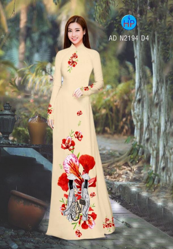 Vải áo dài hoa Phượng Vải áo dài hoa Phượng