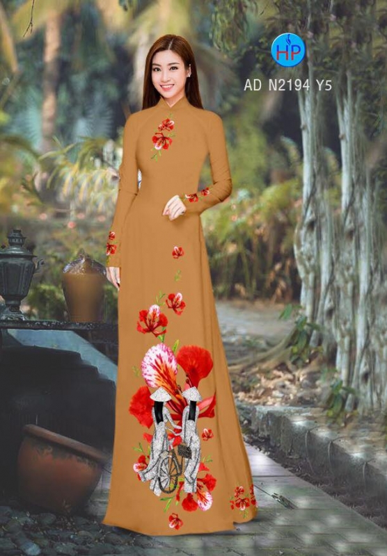 Vải áo dài hoa Phượng Vải áo dài hoa Phượng