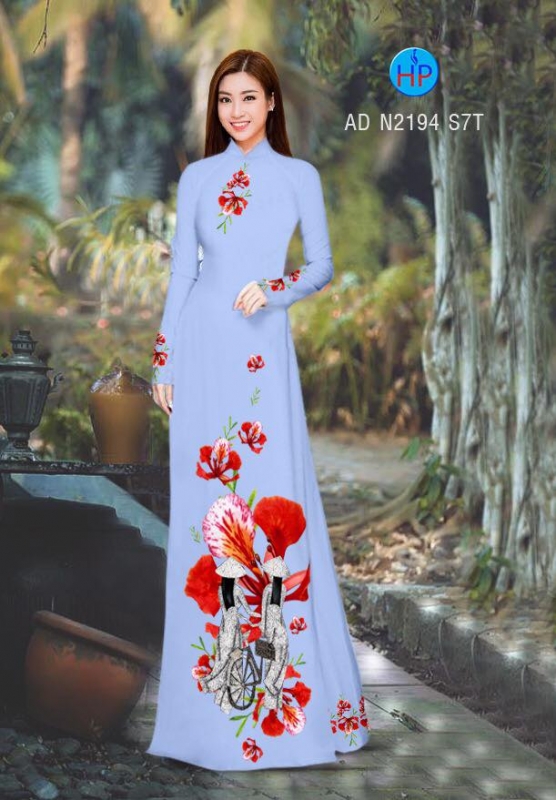 Vải áo dài hoa Phượng Vải áo dài hoa Phượng