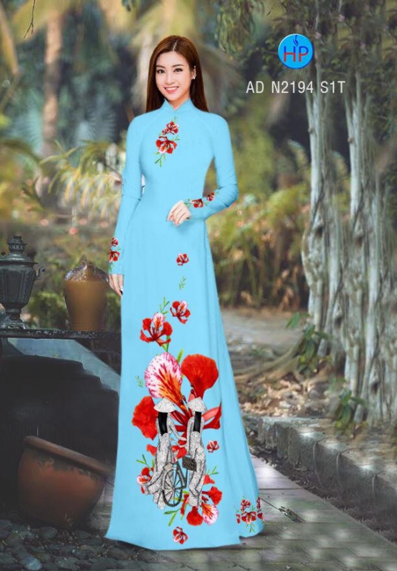 Vải áo dài hoa Phượng Vải áo dài hoa Phượng