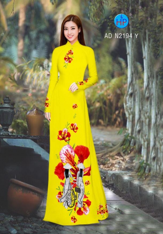 Vải áo dài hoa Phượng Vải áo dài hoa Phượng