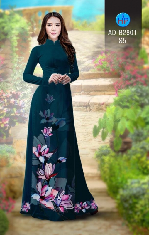 Vải áo dài hoa cành