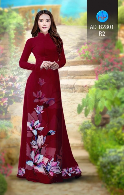 Vải áo dài hoa cành