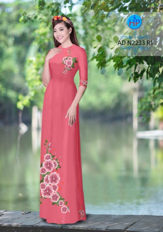 Vải áo dài hoa dây