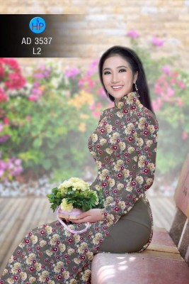 Vải áo dài hoa nhí-DT 4839