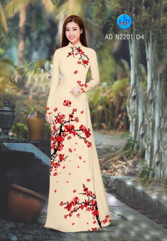 Vải áo dài cành Đào