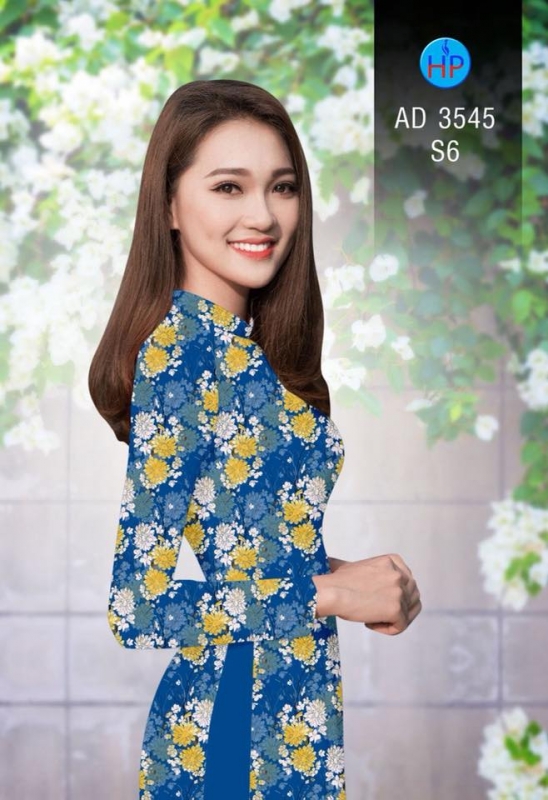 Vải áo dài hoa nhí