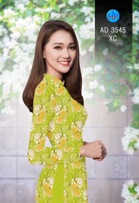 Vải áo dài hoa nhí