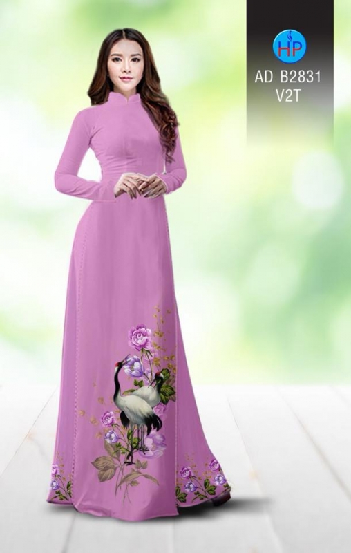 Vải áo dài sếu hạc