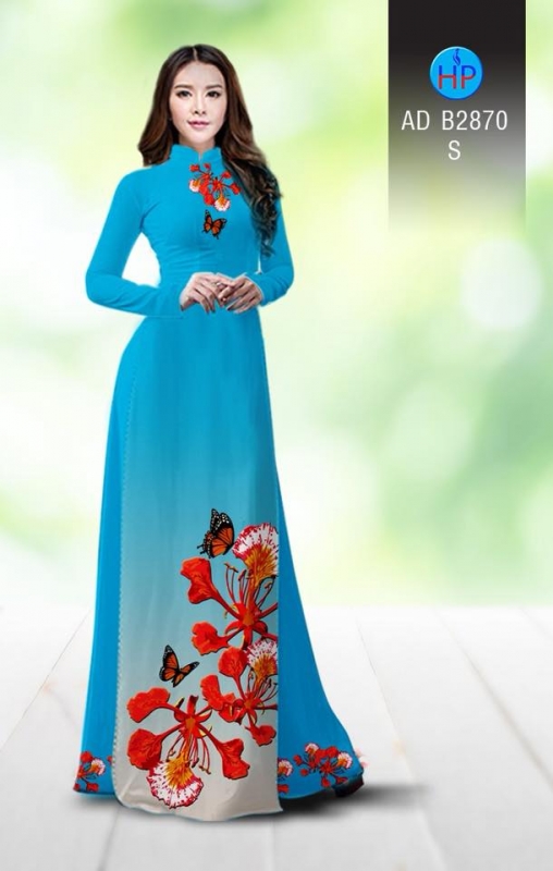 Vải áo dài hoa Phượng