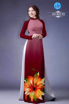 Vải áo dài hoa Ly Ly-DT 485