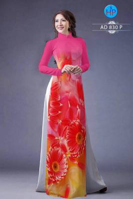 Vải áo dài hoa Cúc-DT 491