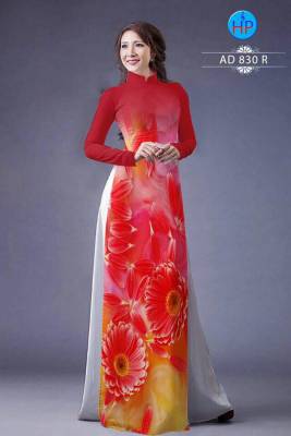 Vải áo dài hoa Cúc-DT 491