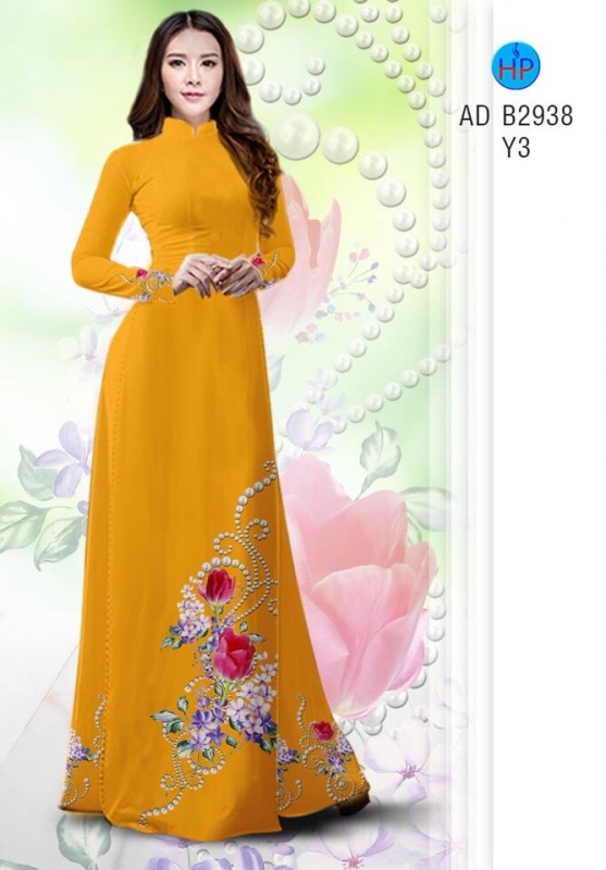 Vải áo dài hoa dây