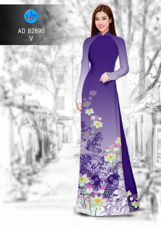 Vải áo dài hình cá Chép