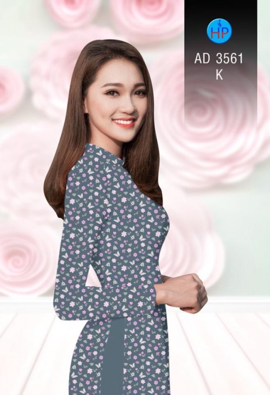 Vải áo dài hoa nhí Vải áo dài hoa nhí