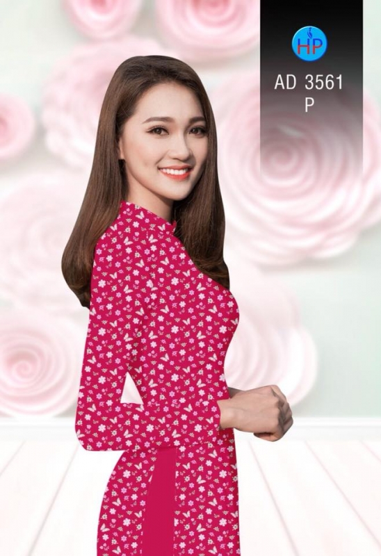 Vải áo dài hoa nhí Vải áo dài hoa nhí