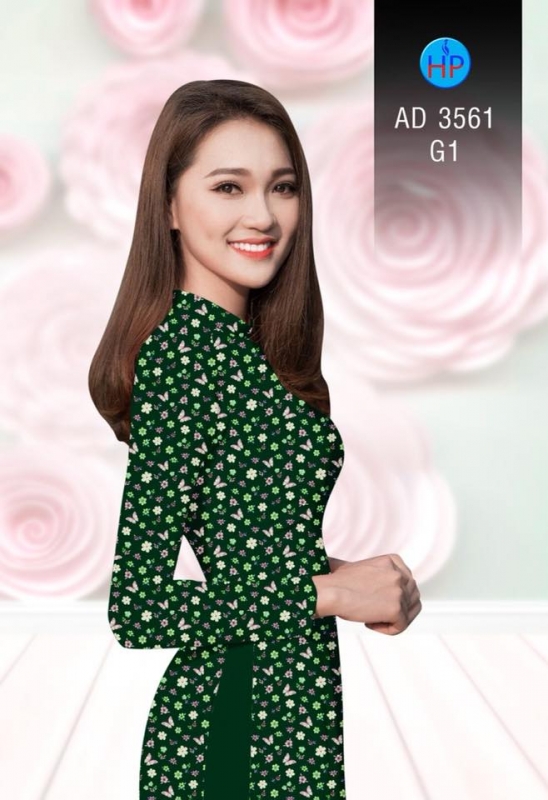 Vải áo dài hoa nhí Vải áo dài hoa nhí