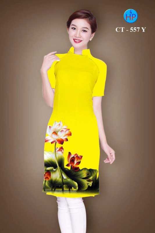 Vải áo dài Cách Tân hoa Sen Vải áo dài Cách Tân hoa Sen