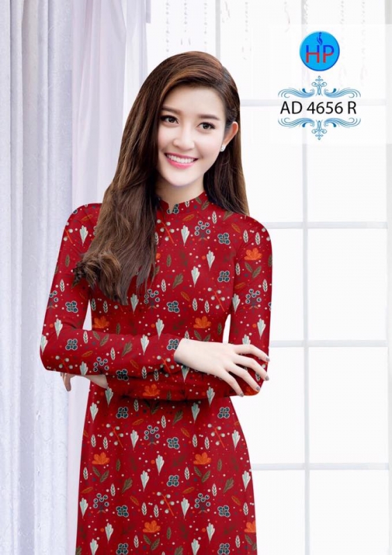 Vải áo dài hoa nhí