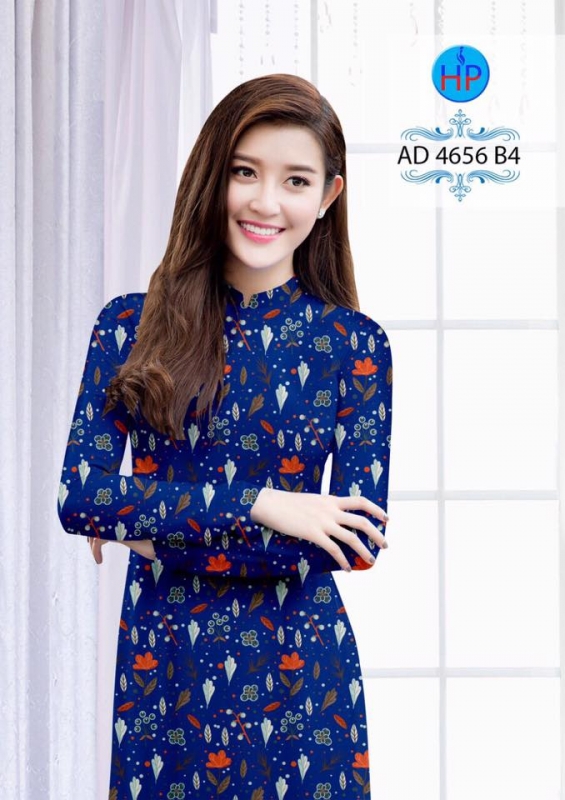 Vải áo dài hoa nhí