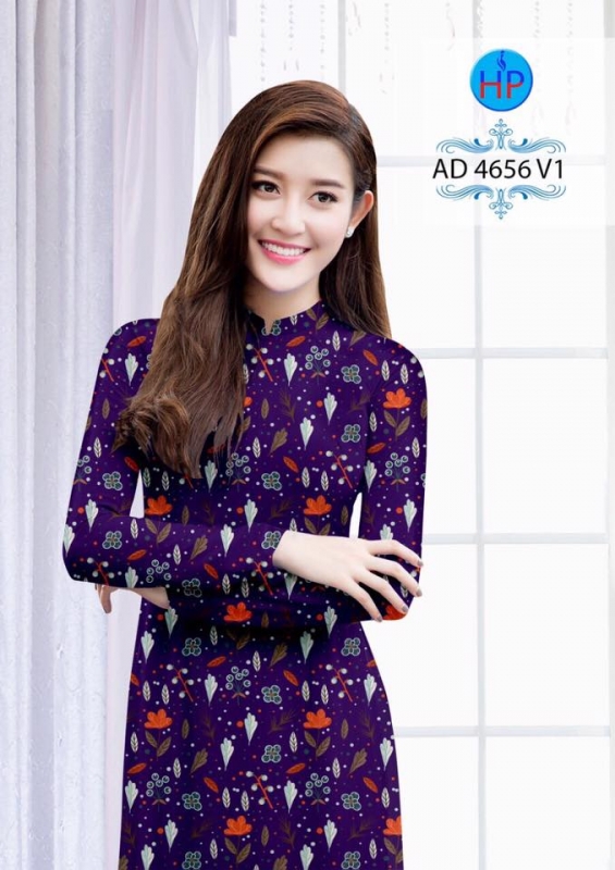 Vải áo dài hoa nhí