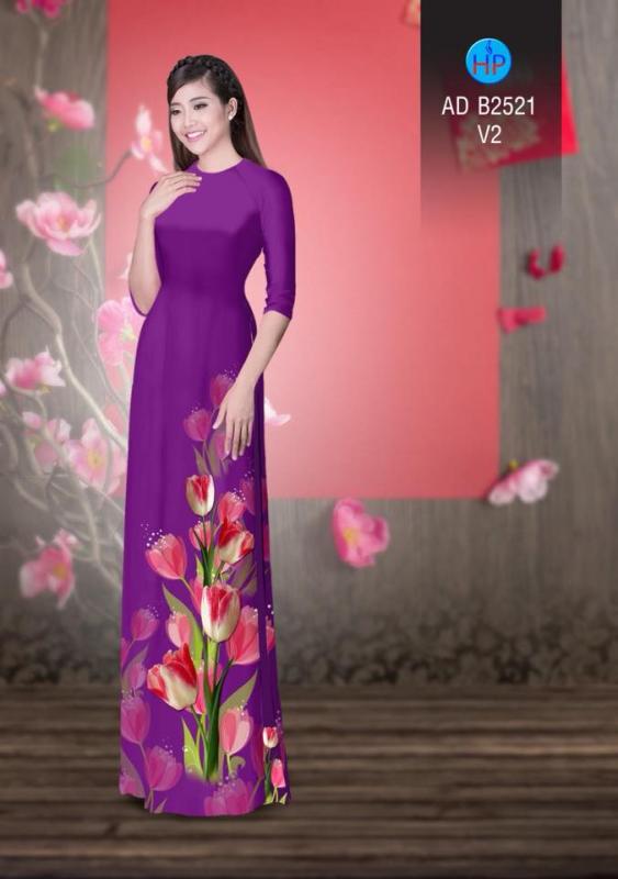 Vải áo dài hoa Ly Vải áo dài hoa Ly