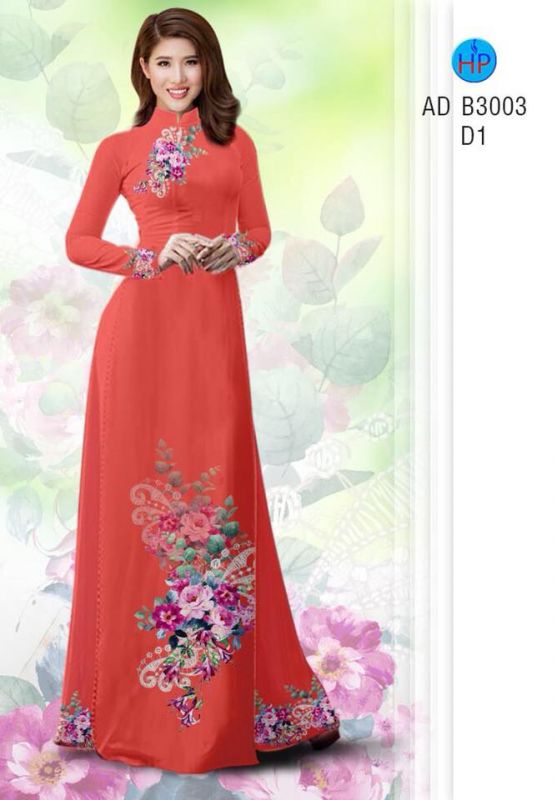 Vải áo dài hoa chùm