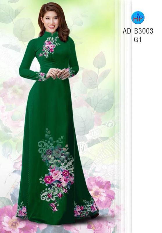 Vải áo dài hoa chùm