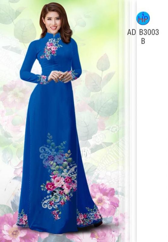 Vải áo dài hoa chùm