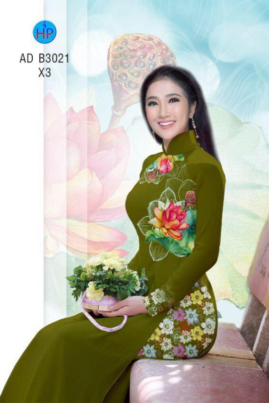 Vải áo dài hoa Sen Vải áo dài hoa Sen