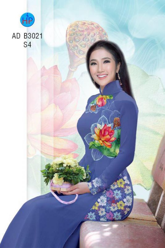 Vải áo dài hoa Sen Vải áo dài hoa Sen