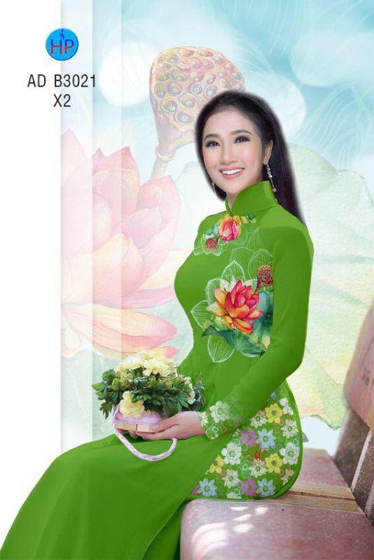 Vải áo dài hoa Sen Vải áo dài hoa Sen