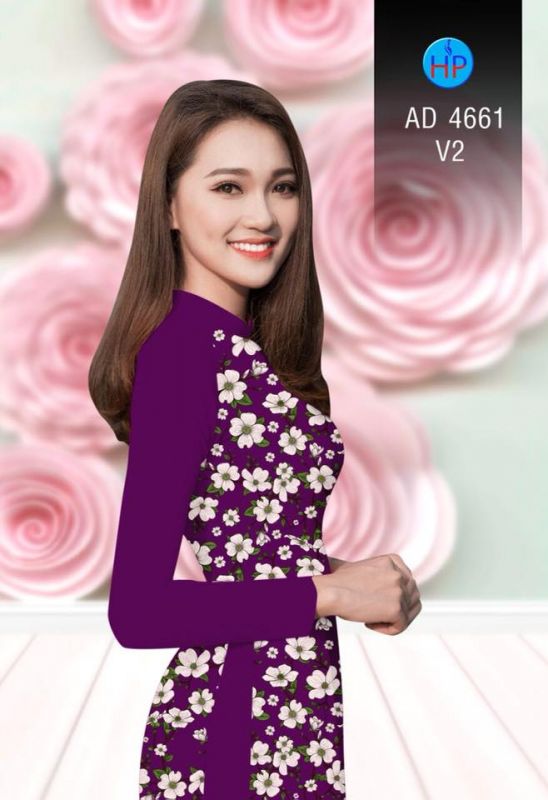 Vải áo dài hoa nhi Vải áo dài hoa nhi