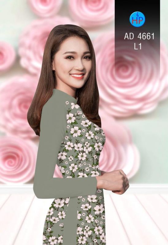 Vải áo dài hoa nhi Vải áo dài hoa nhi